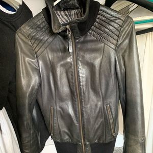 Black Mackage Leather Jacket